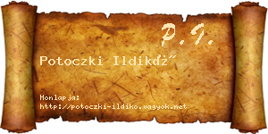 Potoczki Ildikó névjegykártya